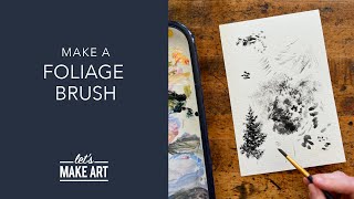 Learn How To Make a Foliage Brush  Watercolor 101 with Sarah Cray of Lets Make Art [upl. by Hecker]