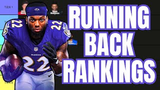 Top 40 Fantasy Running Back Rankings amp Tiers [upl. by Phyllys]