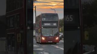 LX11BKO  19820 Seem Working London Bus Route 165 Towards Rainham Abbey Wood Lane tfl shorts bus [upl. by Ellennoj]