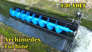 How to make a super powerful Archimedes screw turbine [upl. by Idnem896]