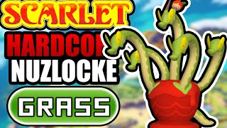 Pokémon Scarlet Hardcore Nuzlocke  Grass Types Only No items No overleveling [upl. by Attenal]