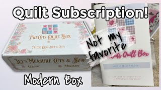 Quilters Subscription Box  Precuts Quilt Shop Modern Box  Unboxing May 2021 [upl. by Mailliwnhoj]