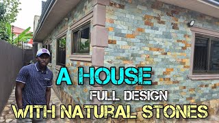 Building in Ghana 🇬🇭 Natural Stone for house decoration [upl. by Franklyn]