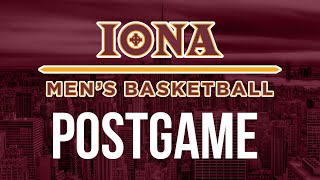 POSTGAME REACTION Iona MBB at Hofstra 11824 [upl. by Hibbitts]