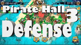 Plunder Pirates Best Defense Layout for Pirate Hall 3 [upl. by Anoyek614]