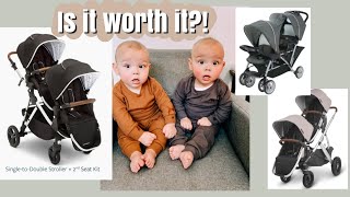 Twin Mom Tests The Most Affordable LUXURY STROLLER  Mockingbird Review  Comparison to Graco [upl. by Nimra834]