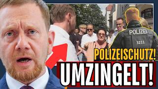 BÜRGERAUFSTAND 🚨 ESKALATION LIVE GEFILMT🎥 MENSCHEN stürmen ⚡️auf KRETSCHMER zu [upl. by Neetsyrk]