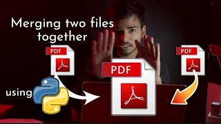 Merge Two pdf files together using Python  Python project [upl. by Lleunamme]