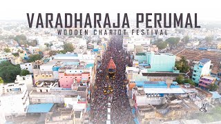 Kanchipuram Varadharaja Perumal  Grand Wooden Chariot Festival  Yukesh Anandan Photography [upl. by Arataj]