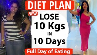 How To Lose Weight Fast 10 Kgs In 10 Days  Full Day Indian Diet Plan For Weight Loss  Fat to Fab [upl. by Enilegnave]