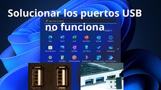 Los puertos USB no funcionan en Windows 11 y 10 Solución 2024 ✅ [upl. by Oballa]