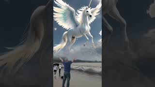 Wow look there is a flying horse in the sky Is this the legendary Pegasus The scene is so sh [upl. by Grayson]