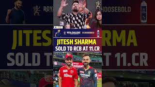 JITESH SHARMA SOLD TO RCB AT 11 CR 🔥🔥rcb jiteshsharma iplmegaauction2025 [upl. by Yardley]