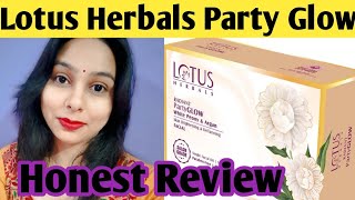 LOTUS HERBALS RADIANT PARTY GLOW FACIAL HONEST REVIEW  FACIAL AT HOME  DEMO amp REVIEW  NAVESHA [upl. by Thetisa191]