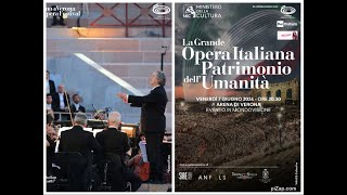 operaclassica il discorso di Riccardo Muti in occasione di opera lirica UNESCO arena di Verona [upl. by Scoville]