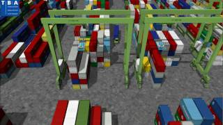 Container Terminal Simulation by TBA [upl. by Shalom]