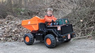 HOME DEPOT 12VOLT RIDE ON DUMP TRUCK FOR KIDS [upl. by Dietrich]