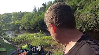 Camping with ATV and Drone at Big Falls on the North Becaguimec Part 2 [upl. by Yajiv]