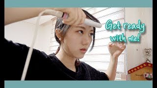 GRWM🏫 같이 학교 갈 준비해요 프로지각러의 영화동아리 촬영 가는 겟레디윗미 고데기하는법고등학생 미트 [upl. by Bobine]