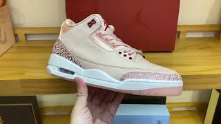 Air Jordan 3 quotValentines Dayquot AJ3 Jordan 3 Valentines Day Limited Pink [upl. by Rafaj]