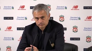 Liverpool 00 Manchester United  Jose Mourinho Full Post Match Press Conference [upl. by Nylirad169]