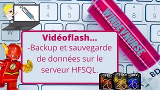 073La sauvegarde sur le serveur HFSQL de Windev [upl. by Anaahs899]