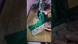 Puff sleeves design green colour  stitching videofashion [upl. by Fahland]