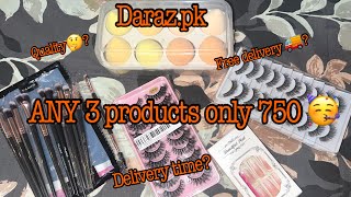 Daraz shopping  darazpk ANY 3 products only 750  👍👎🏼 [upl. by Tomasine]