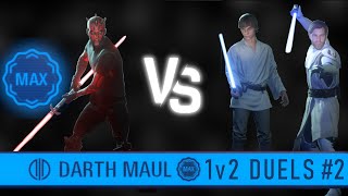 1v2 Duels Compilation with Max level Darth Maul 2  Star Wars Battlefront II [upl. by Aissyla]