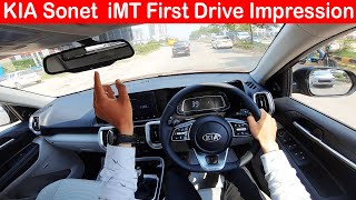 KIA Sonet iMT First Drive Impression 🔥Aayush ssm [upl. by Aikel]