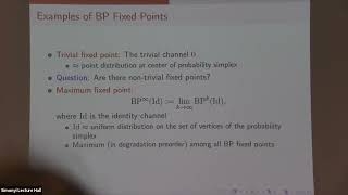 Uniqueness of Belief Propagation Fixed Point  Yuzhou Gu [upl. by Rhpotsirhc]