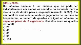 ANÁLISE COMBINATÓRIA Contando Senhas e Números quotCapicuasquot Palíndromos [upl. by Kieryt]