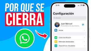 Whatsapp SE CIERRA SOLO ¡SOLUCION ✅ [upl. by Melda]