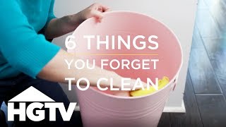 How to House 6 Things Youre Forgetting to Clean  HGTV [upl. by Veriee]