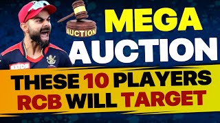 Mega Auction IPL 2025  RCBs Top Most Targeted Players to win IPL Title for 2025  RCB New Squad [upl. by Sedecrem]