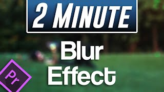 Easy Blur Effect Tutorial  Premiere Pro 2021 [upl. by Atinniuq720]