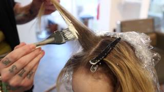 Step 9  How To Balayage Retouch  14 Steps To Becoming A Better Hair Colorist [upl. by Kendrick]