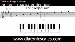 A Major diatonic scale [upl. by Letram]