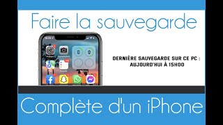 Faire une sauvegarde de son iPhone sur son ordi  Il est super important de la faire [upl. by Eijneb]