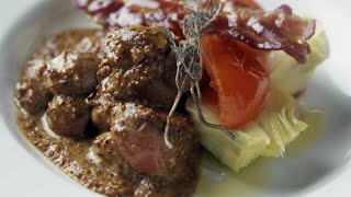 Recette  Rognons de porc à la Leffe et moutarde [upl. by Fitz815]