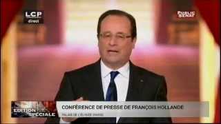 Discours de François Hollande lors de la conférence de presse du 16 mai 2013 [upl. by Ariaet]