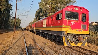 My first sighting of the Transnet class 23E locomotives under their own power on the NATCOR mainline [upl. by Alhak]