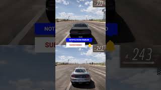 Dodge Challenger SRT Demon vs Ford Mustang GT DeBerti drag fh5 shorts [upl. by Adiraf]