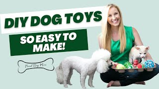 DIY Dog Toys Made From Common Household Items  Proud Dog Mom [upl. by Eenoj]