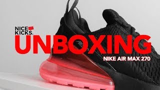 UNBOXING NIKE AIR MAX 270  REVIEW [upl. by Nissie572]