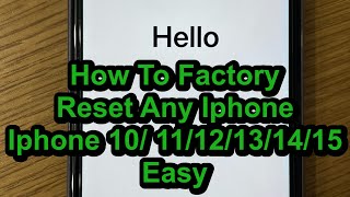 How to Reset ALL iPhones  Step by Step video [upl. by Heater]