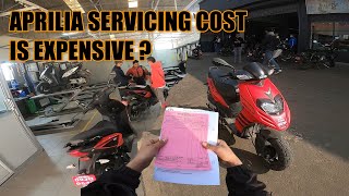 IS APRILIA THAT EXPENSIVE APRILIA SERVICING IN NEPAL  STORM125 [upl. by Bastien]