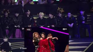 SEVENTEEN reaction to IzOne  La Vien Rose mama hong kong 2018 [upl. by Fairlie]