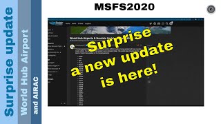 Flight Simulator 2020  MSFS Update  Airports and AIRAC  updates [upl. by Tahmosh]