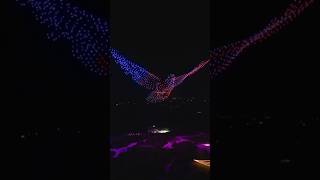 Pyrodrones are drones loaded with fireworks to create this mind blowing show 👌 shorts viral [upl. by Nylednarb]